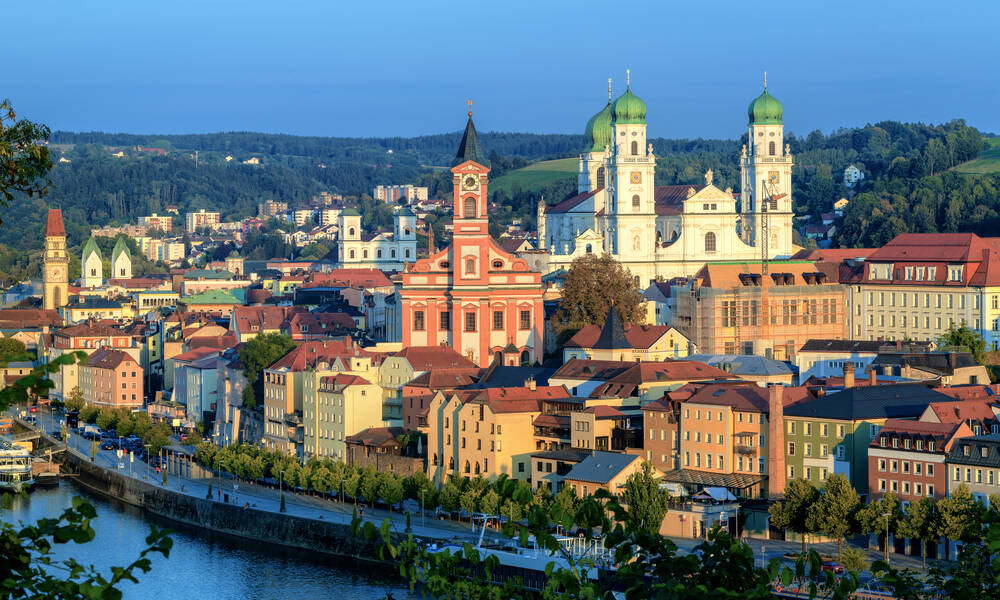 Passau, grenzend aan het Beierse Woud