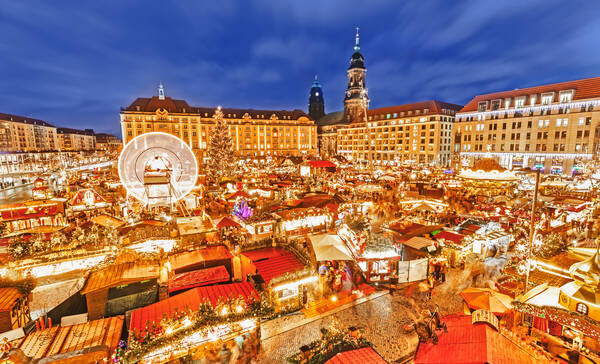 Kerstmarkt in Dresden