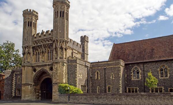 klooster, kerk, Canterbury