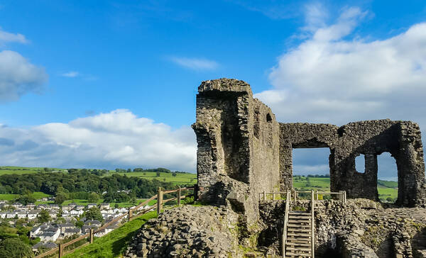 Restanten van een oud kasteel nabij Kendal, Lake District National Park