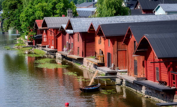 Rode houten huizen, Porvoo