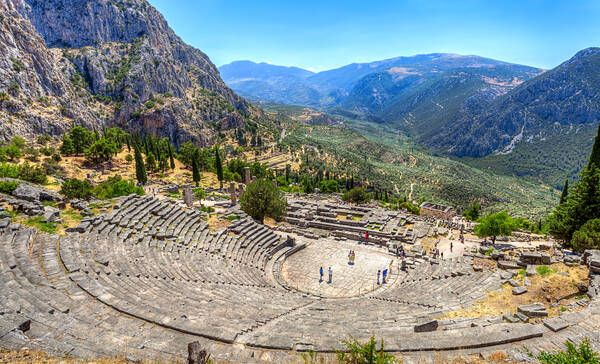 Theater en stadion, Delphi