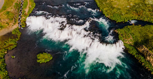 Faxifoss watervallen Gouden Cirkel IJsland