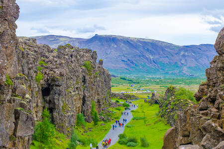 Nationaal Park Thingvellir, IJsland