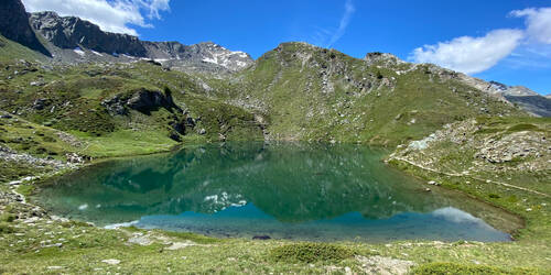 Loie meer in de regio Aosta-vallei, Italië