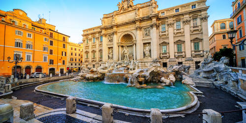 Trevi fontein in Rome in Italië