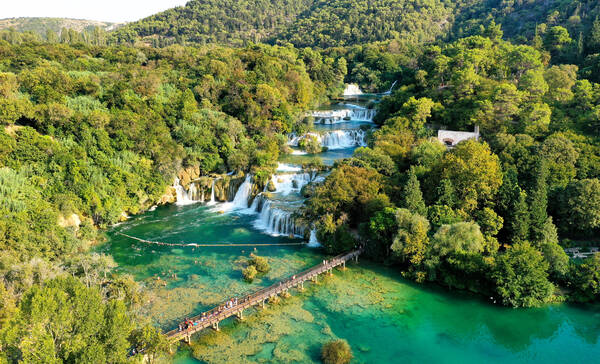 Skradinski Buk watervallen, Kroatië