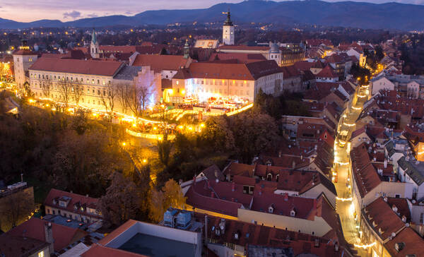 oude centrum Zagreb