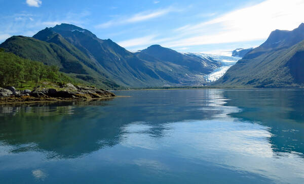 Engabreen gletsjer, Nationaal Park Saltfjellet-Svartisen
