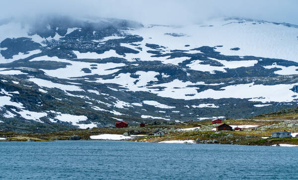 Hardangerjokulen gletsjer Hardangervidda NP