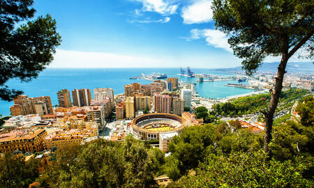 Magisch uitzicht over Malaga