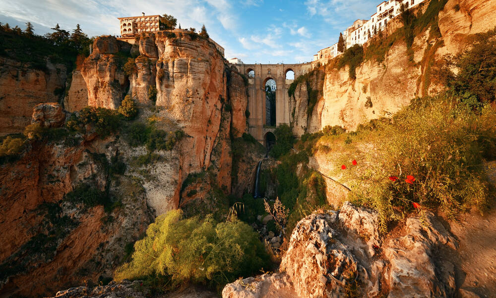 De beroemde brug in Ronda