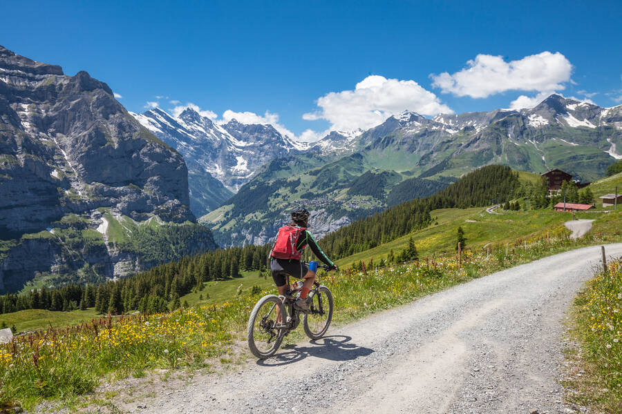 Mountainbiken Grindelwald Zwitserland 