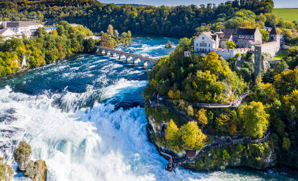Rheinfall bij Zurich Zwitserland