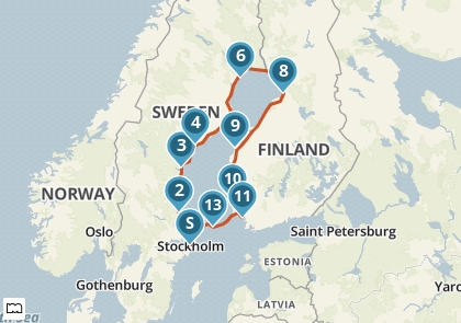 Voorbeeldreis: Zweden, Finland en de Åland eilanden