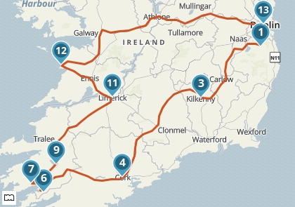 Voorbeeldreis: Rondje Ierland